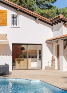 Rénovation de la maison et construction d'un garage à Labenne